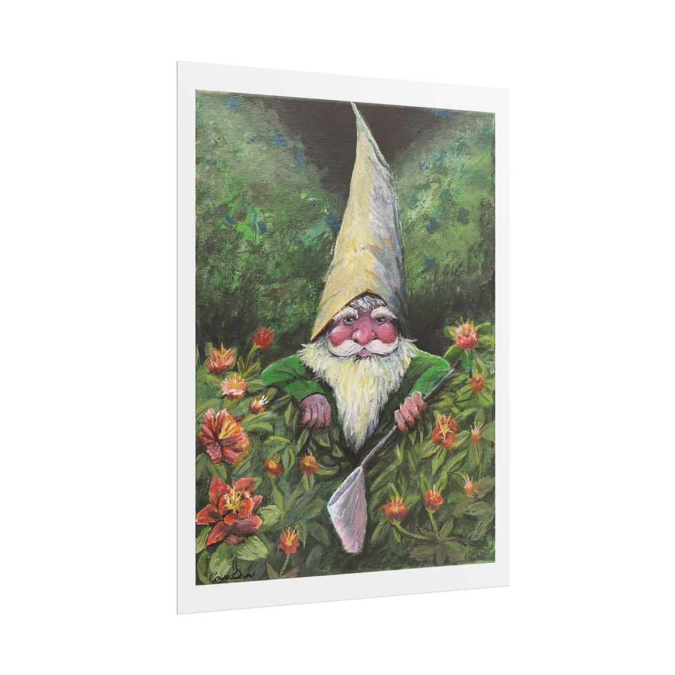 Thumbnail: Crawly Bush Gnome | Rolled Poster