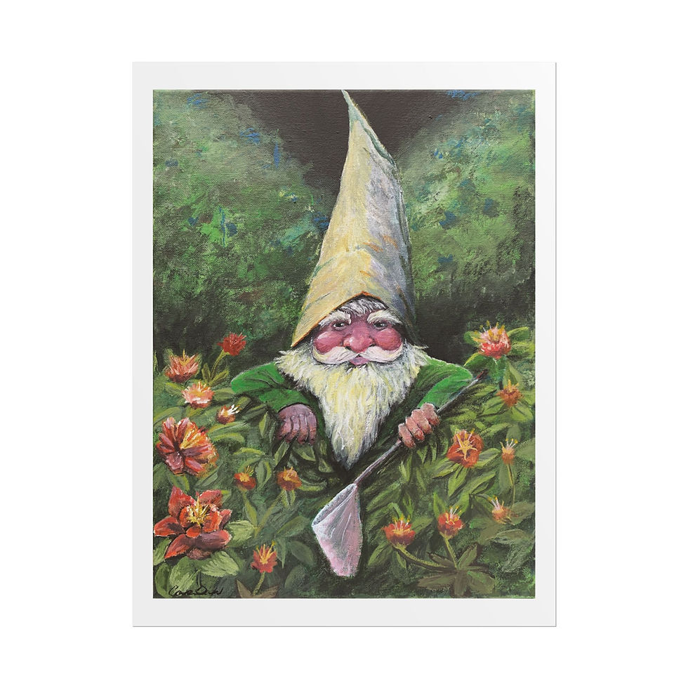 Thumbnail: Crawly Bush Gnome | Rolled Poster