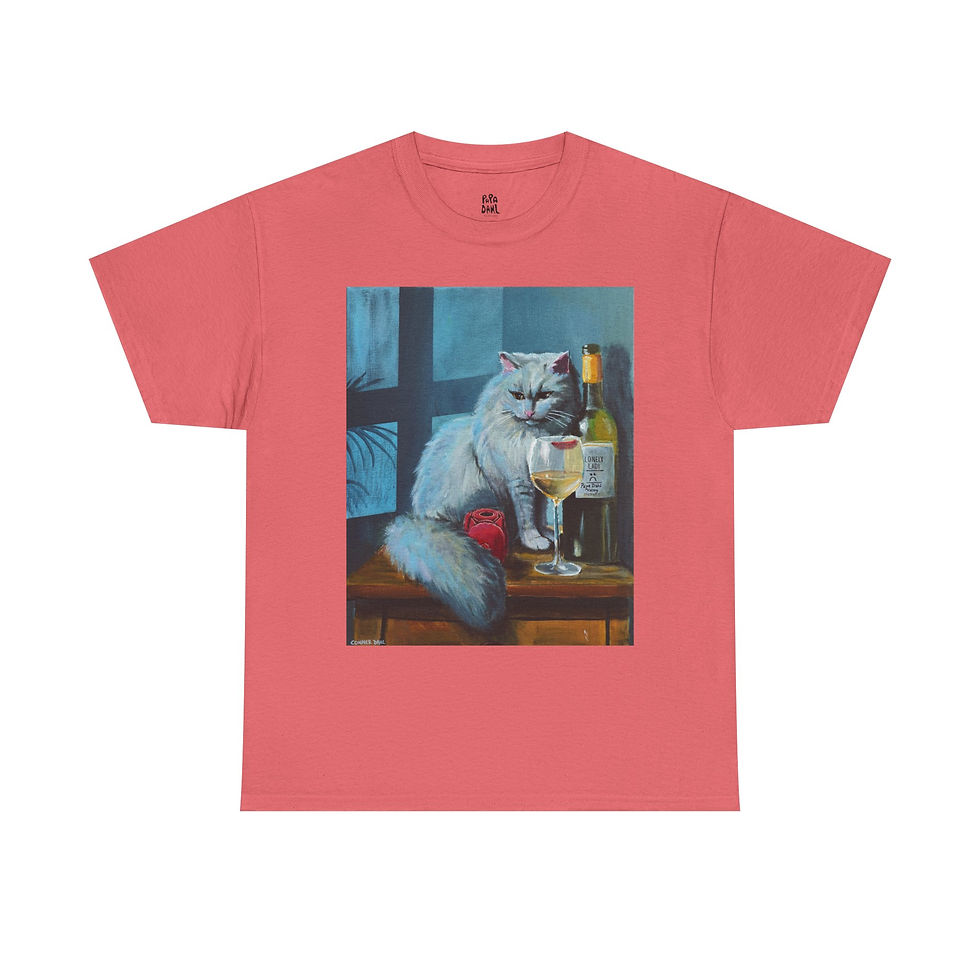 Thumbnail: Guardian of Pleasure - Unisex Heavy Cotton Tee - Funny Cat Lover Tee