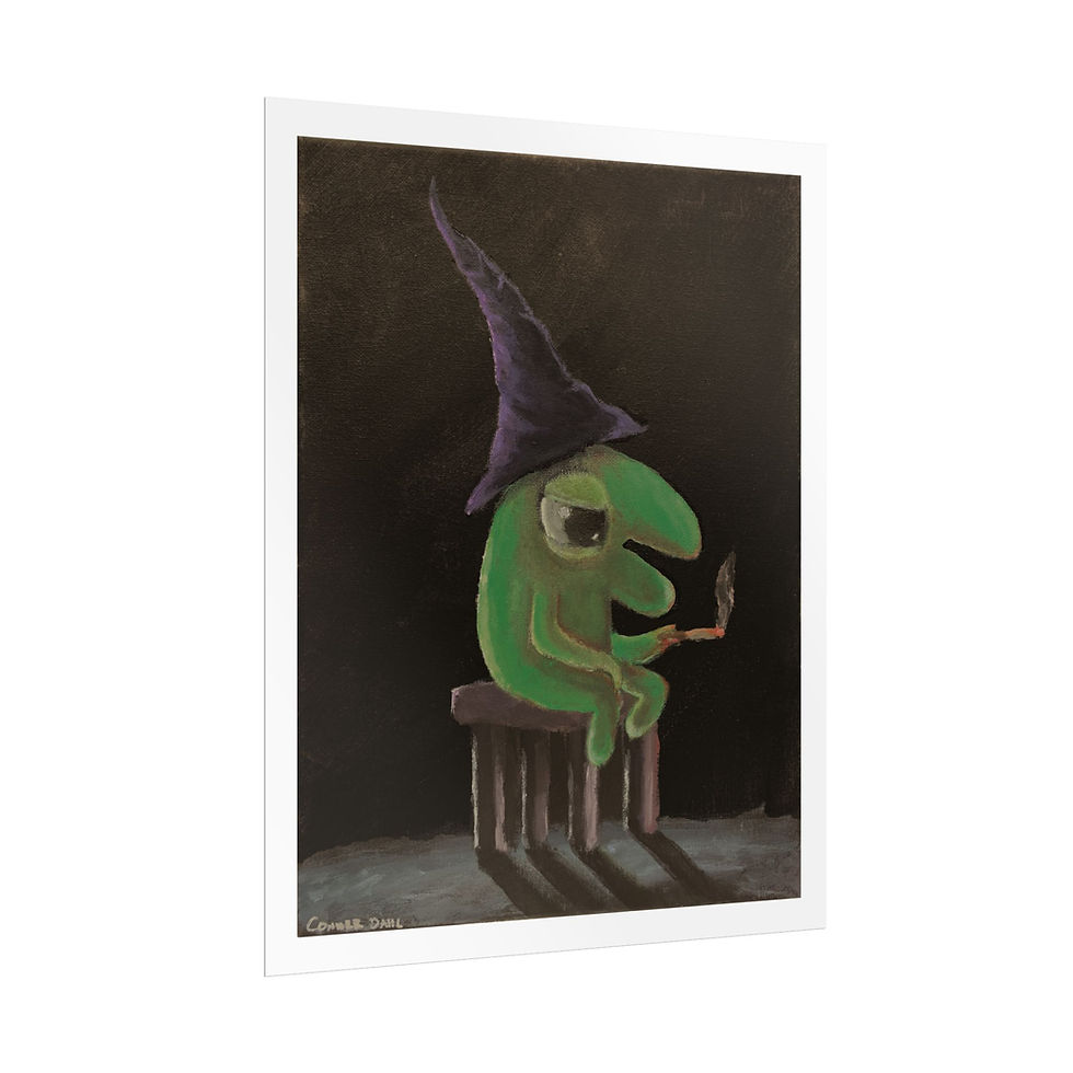 Thumbnail: Smoking Glep Rolled Poster | Fun Halloween Decor