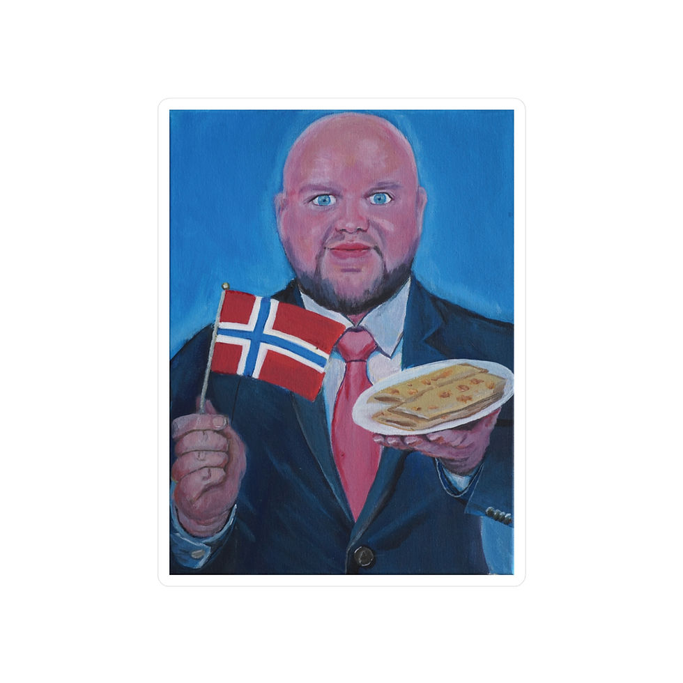 Thumbnail: Norwegian Vance - Vinyl Decal - Funny Political Satire Art