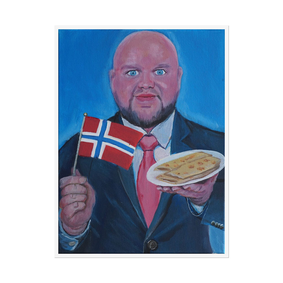 Norwegian Vance - Rolled Poster - Funny Political Satire Art