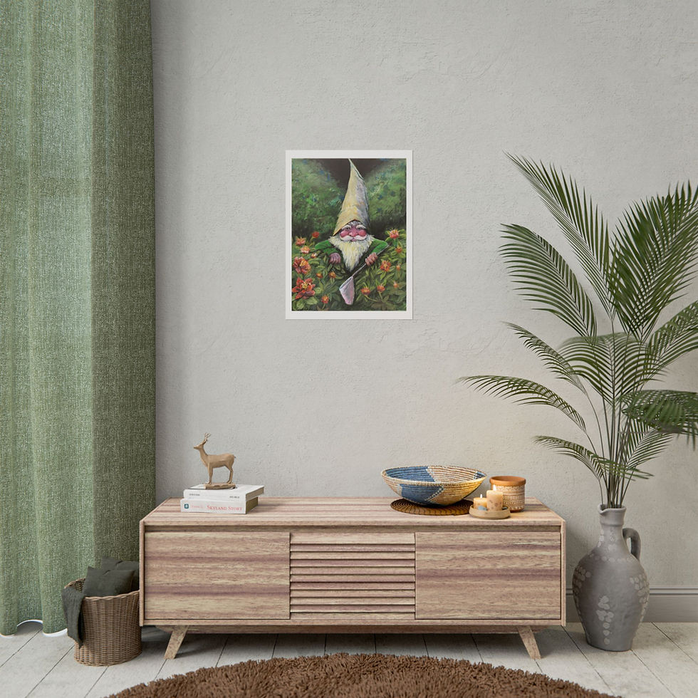 Thumbnail: Crawly Bush Gnome | Rolled Poster