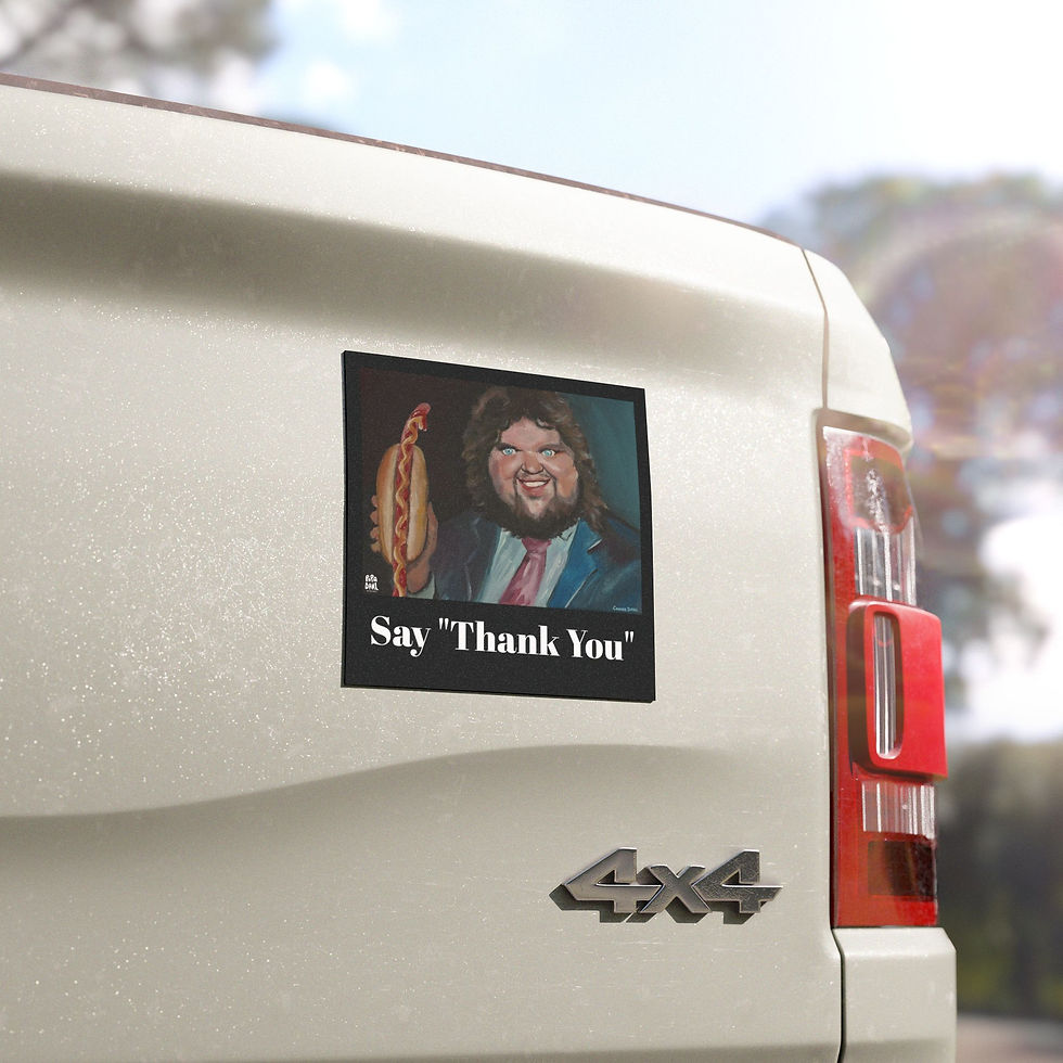 Thumbnail: Glizzy Vance - Artistic Political Satire Car Magnet - Unique Vehicle Decor
