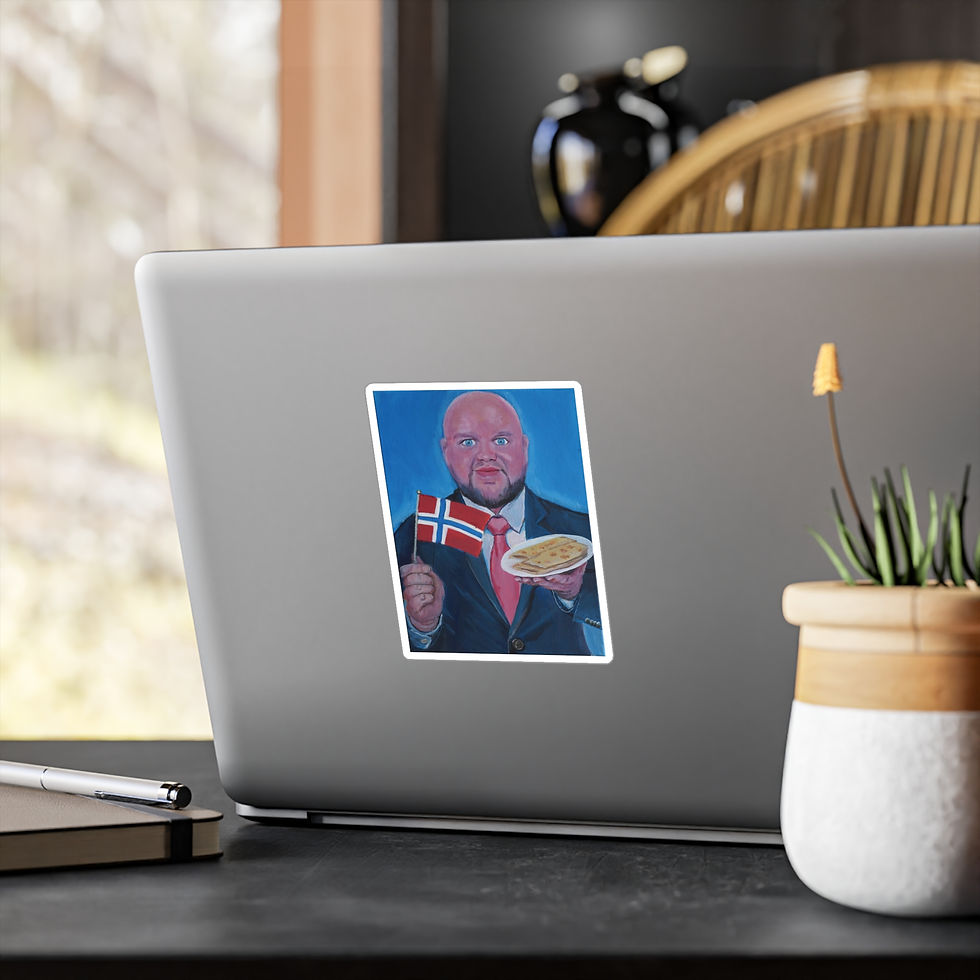 Thumbnail: Norwegian Vance - Vinyl Decal - Funny Political Satire Art
