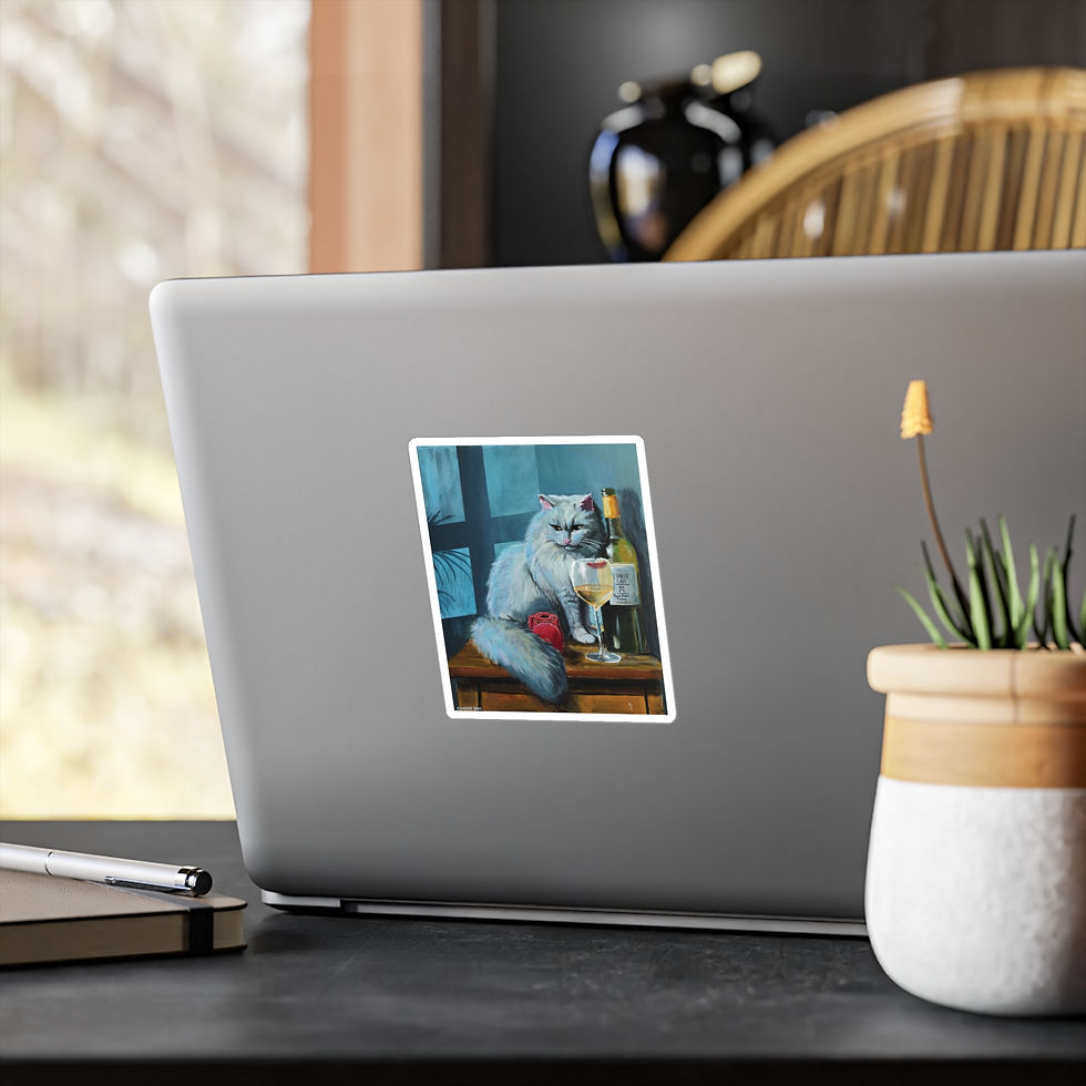 Thumbnail: Guardian of Pleasure - Vinyl Decal - Funny Animal Art