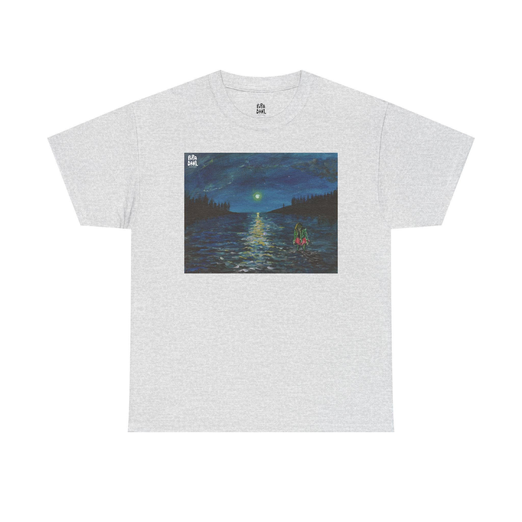 Moonlit Gregg - Unisex Heavy Cotton Tee - Old Gregg Parody Art