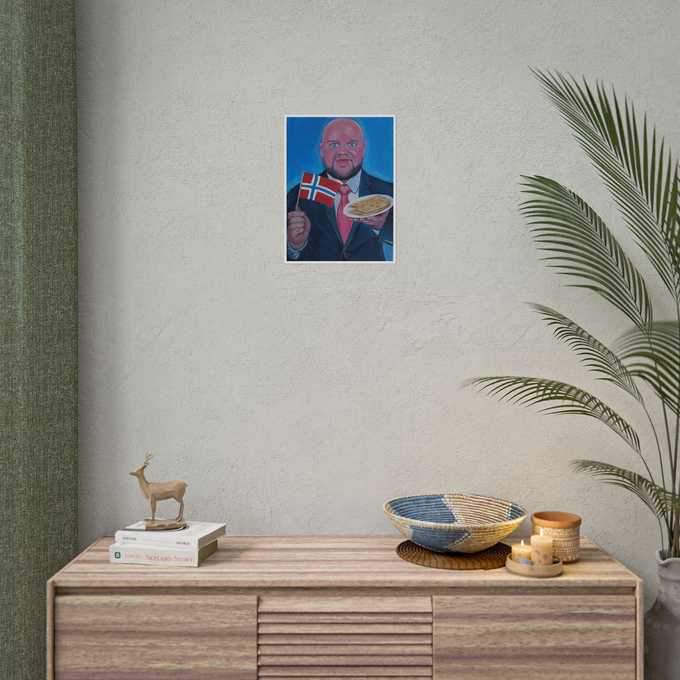 Thumbnail: Norwegian Vance - Rolled Poster - Funny Political Satire Art
