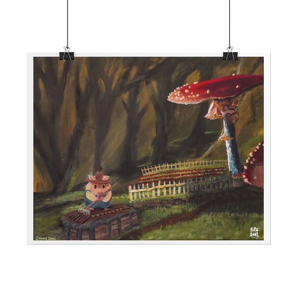 Thumbnail: Hamster Farmer - Rolled Poster for Animal Lovers