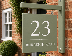 Hanging Wooden Sign