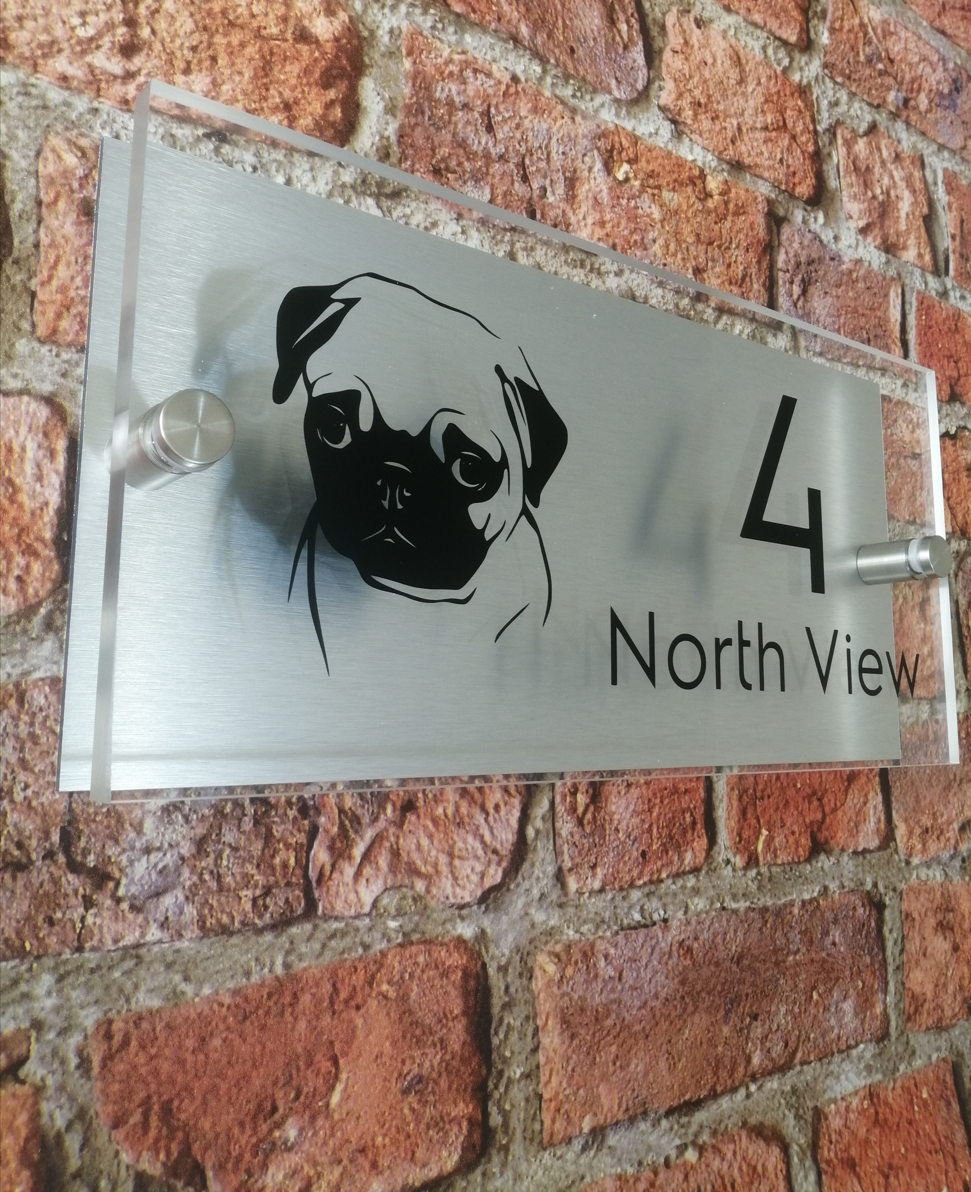'PUG' house sign