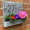 Thumbnail: Grey Flower Planter House Sign