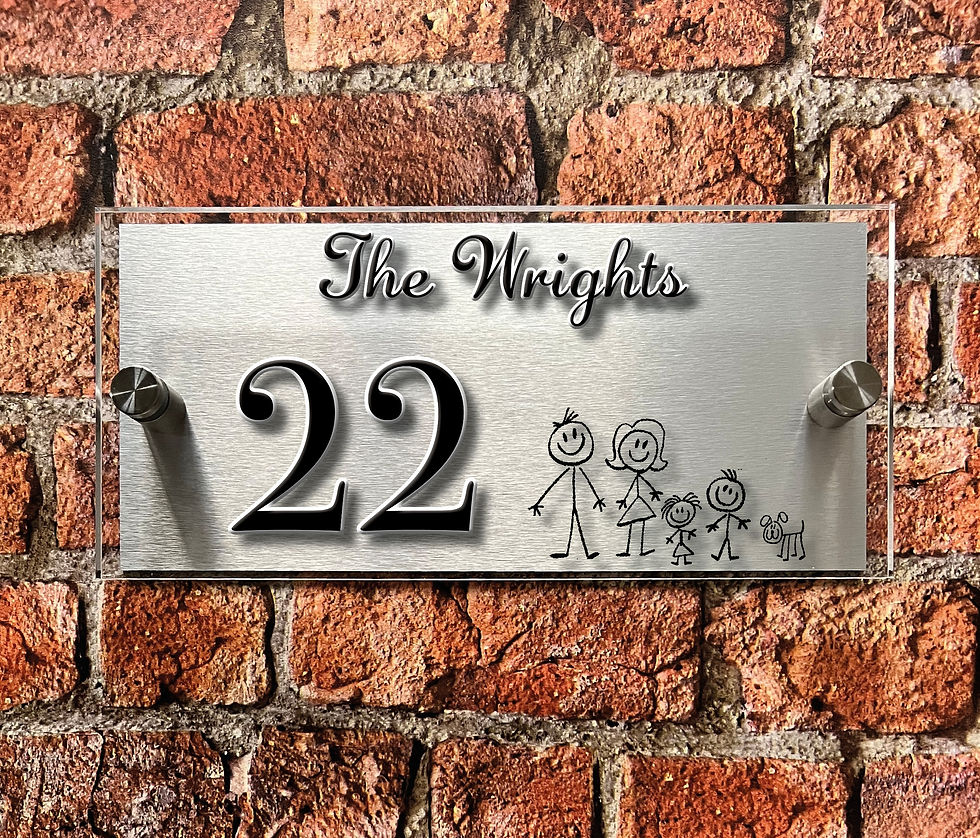 Stick Family House sign House Signs Direct