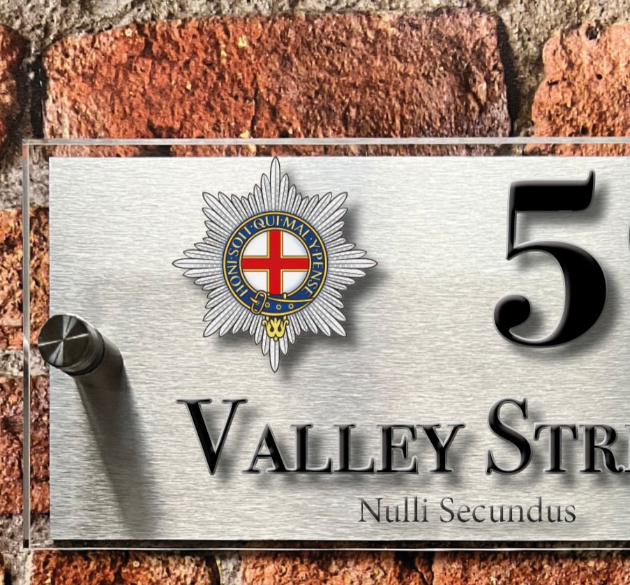 Thumbnail: Coldstream Guards house sign