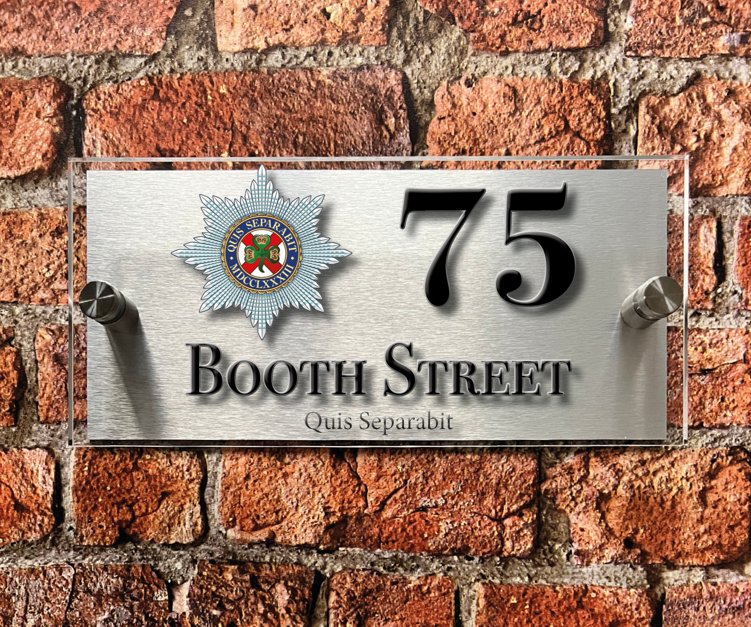 Irish Guards house sign