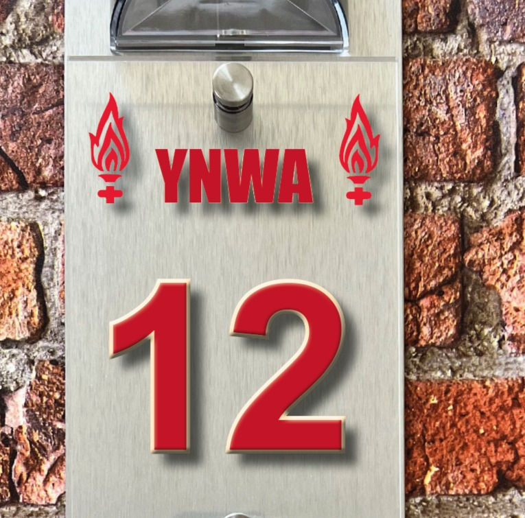 Thumbnail: LFC Solar light silver house sign