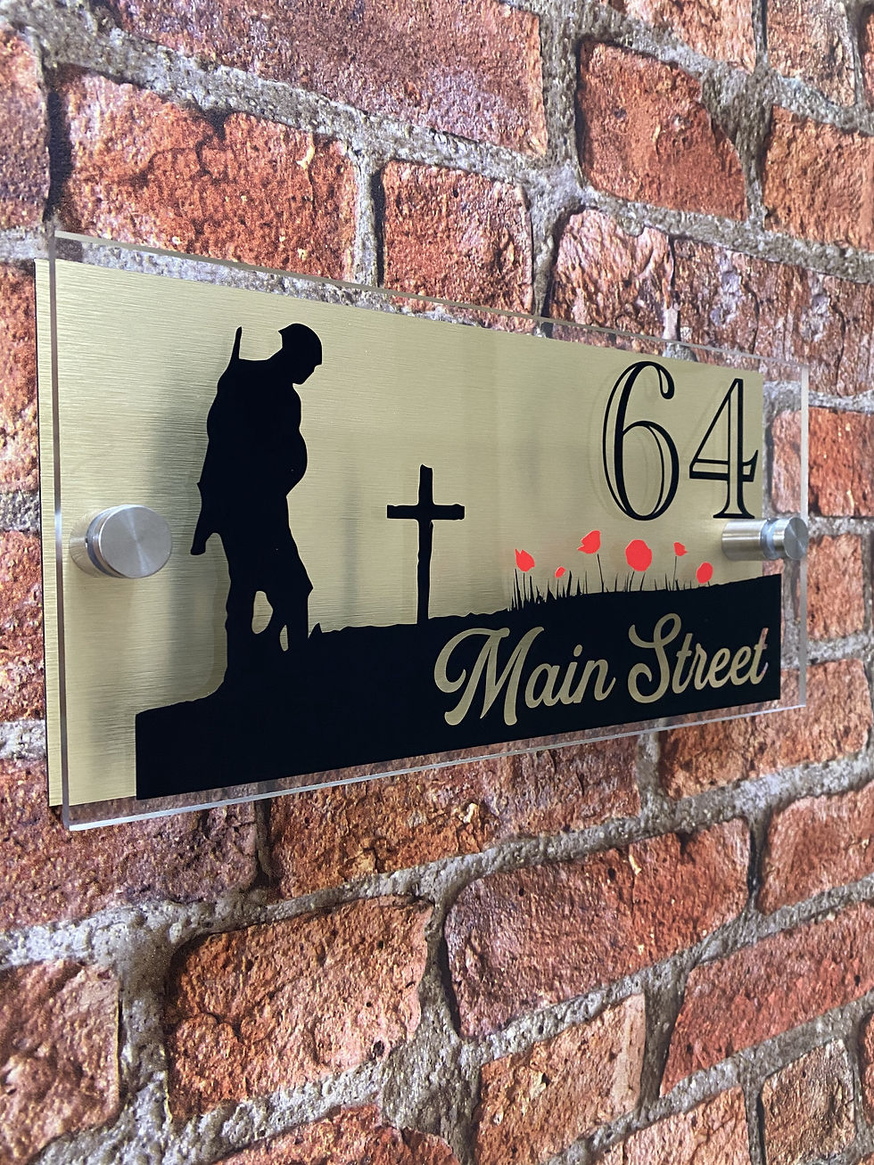Thumbnail: 'Poppy Field' house sign