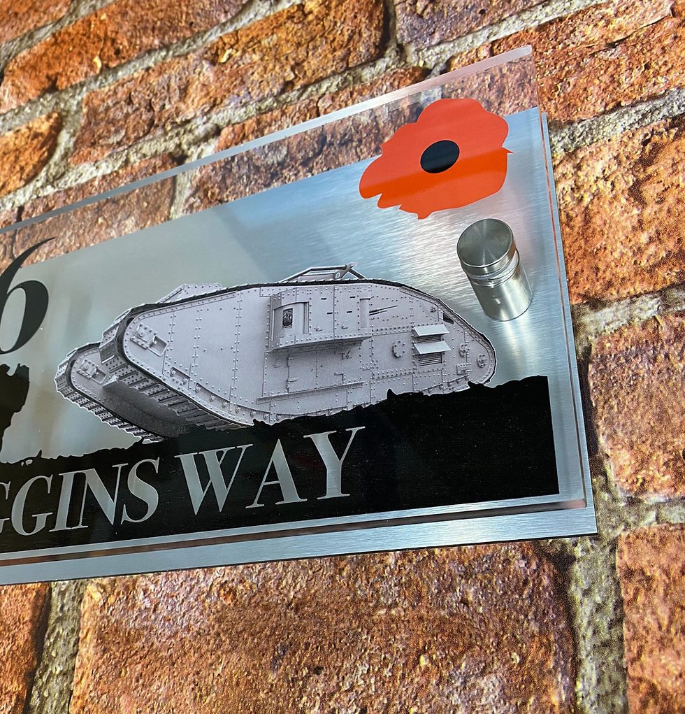 Military Remembrance House signs direct 2/2