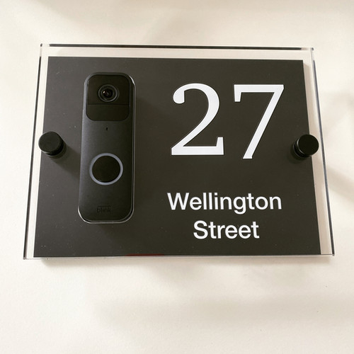 BLINK Doorbell house number sign House Signs Direct