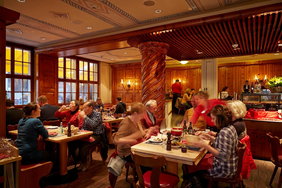 Cheese fondue in Zurich