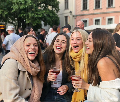 Women enjoying an event
