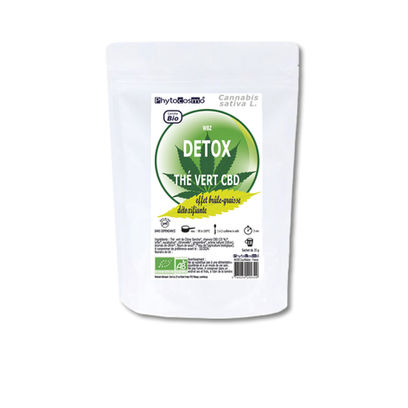 Produit wbz digestion infusion au CBD de la Gamme-WBZ de Phytocosmo a un effet sur le transit, l’assimilation et améliore le bien-être. L'infusion DIGESTION est à la fois fraîche et fruitée. Elle facilite le transit en régularisant les fonctions digestives. Les vertus des baies de Goji contre les ballonnements et l’effet calmant du chanvre se retrouvent au sein d’une seule et même boisson.
. Prête à l'emploi. Contient 25 % de feuilles de Chanvre naturellement riche en CBD, reconnu pour ses multiples vertus : anti-inflammatoires, analgésiques, antioxydantes, antiémétiques, anxiolytiques. C'est l'ingrédient principal de notre complexe de plantes. Certifié 0.0 % de THC (Tétrahydrocannabinol) donc sans effets psychoactifs - sans somnolence - ni dépendance. Phytocosmo est un laboratoire français qui crée et produit des produits de qualité prémium, à base de chanvre, d’huile essentielle de cannabis sativa l et de cbd depuis 2014. Tous les produits sont inscrits sur le Vidal. Ils sont sans THC 0.00% et sans OGM et certifié bio.