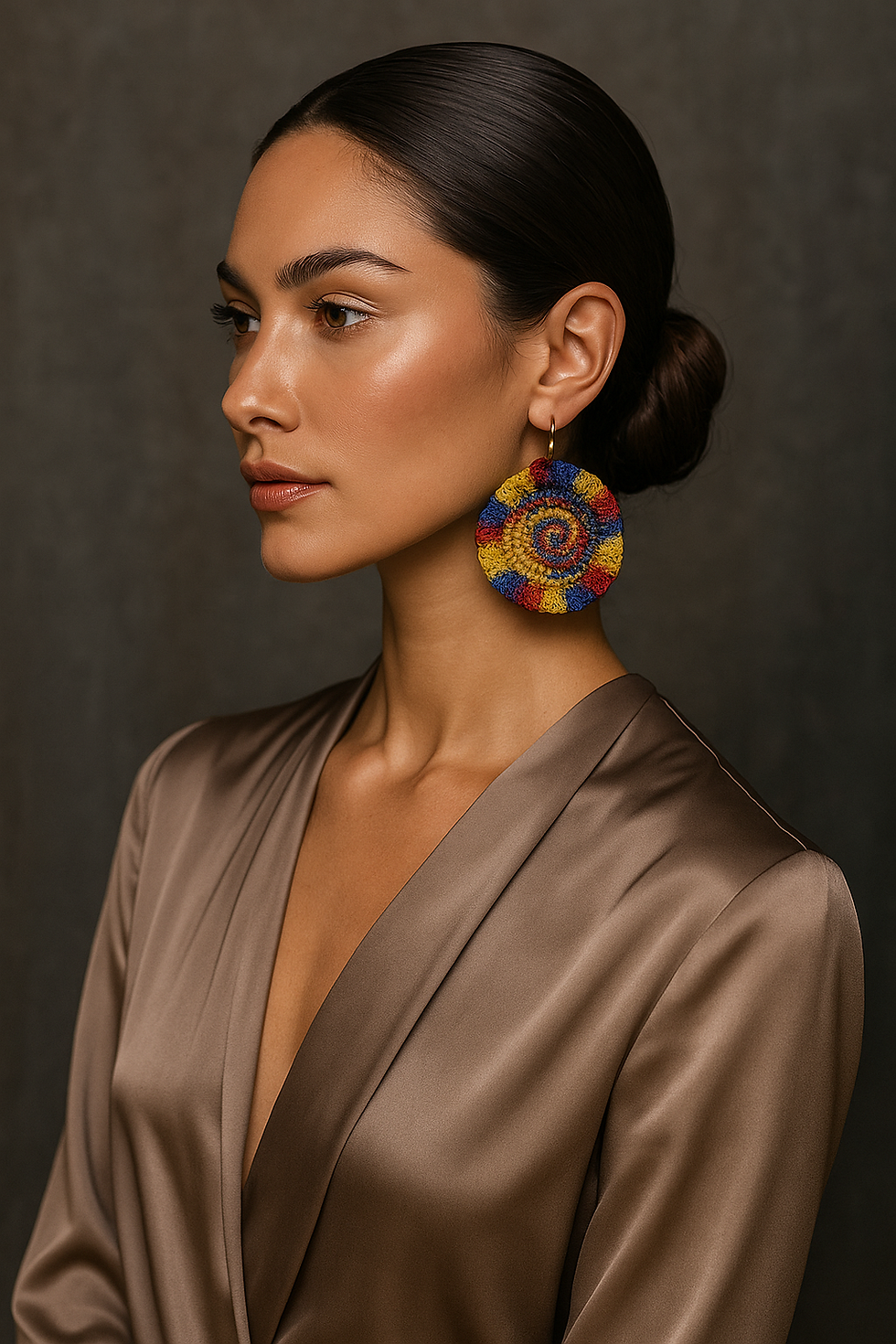 PENDIENTES ESPIRAL MULTICOLOR