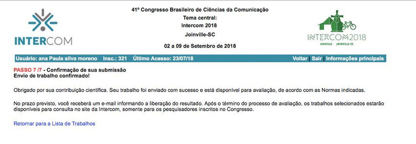 Media and Design in the Preservation of Regional Culture.
InterCom Congress, Curitiba (Brazil), 2018.