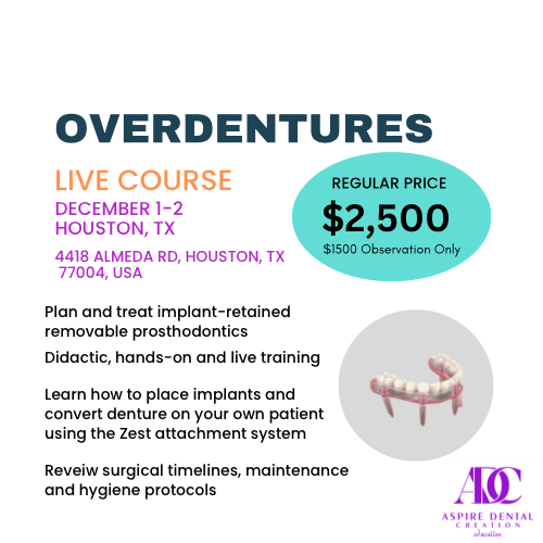 Overdenture Live Course