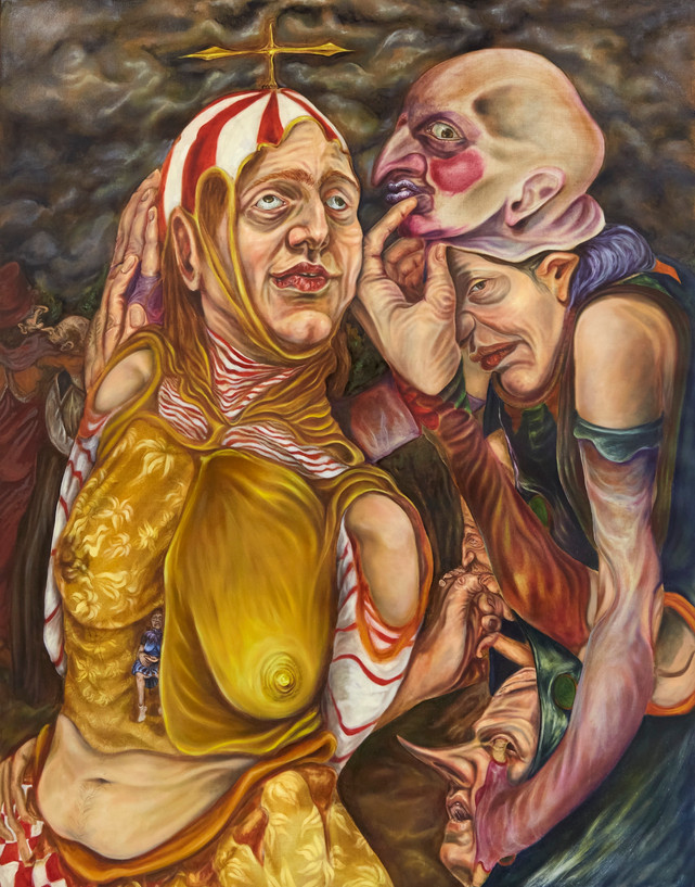 Nour el Saleh, Portrait of Pious, oil on linen, 130 x 106 cm, 2021.jpeg
