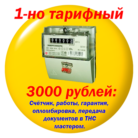 Однотарифный счетчик. 3000 рублей..png