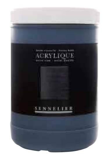 1000ml Sennelier Artist Quality Acrylics Ivory Black