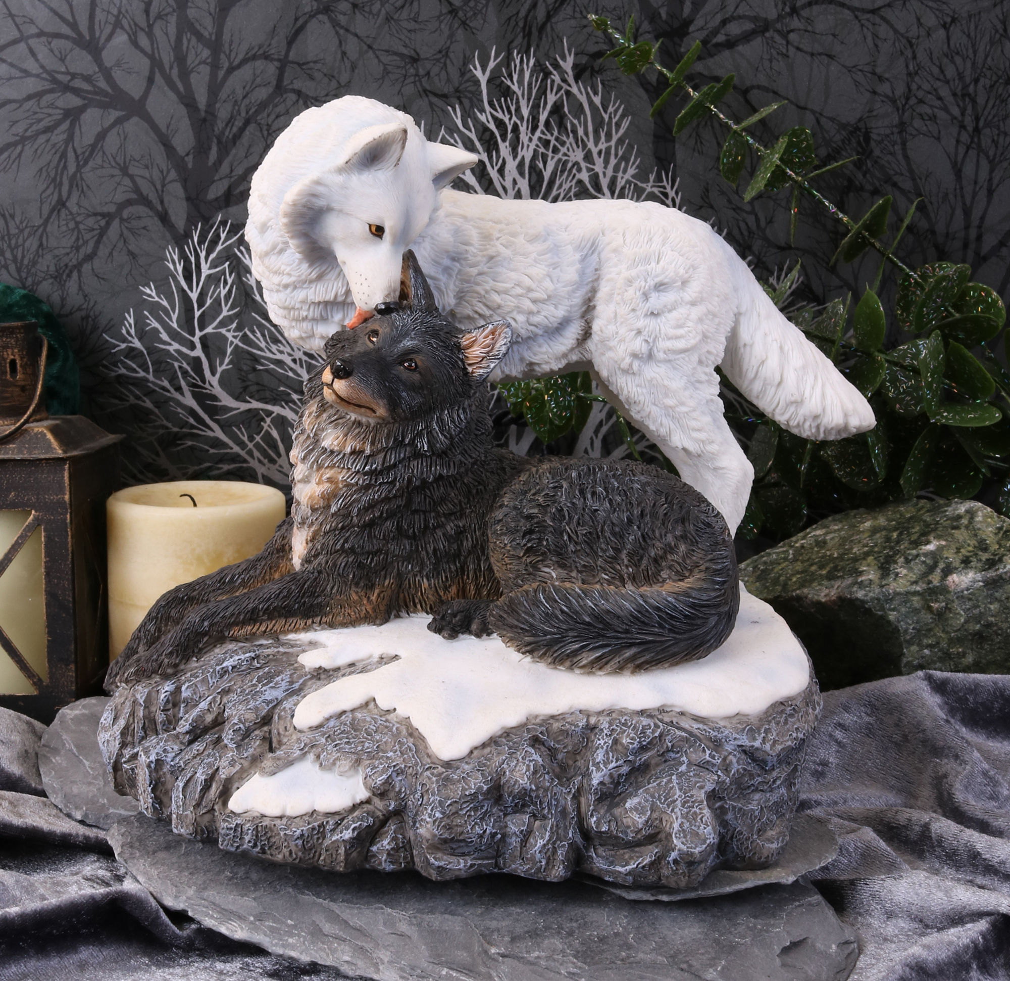 Snow Kisses Wolf by Lisa Parker