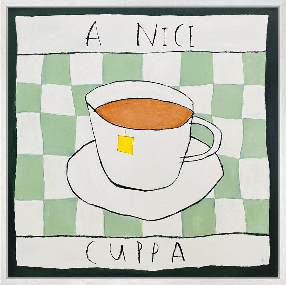 A Nice Cuppa - Deluxe Canvas by Michael Abrams