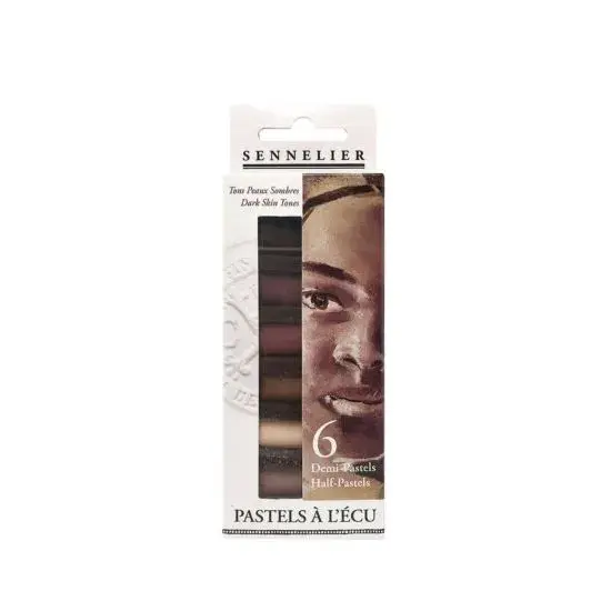 4 Skin Tones Pack Sennelier 6 Soft Pastel Box Set