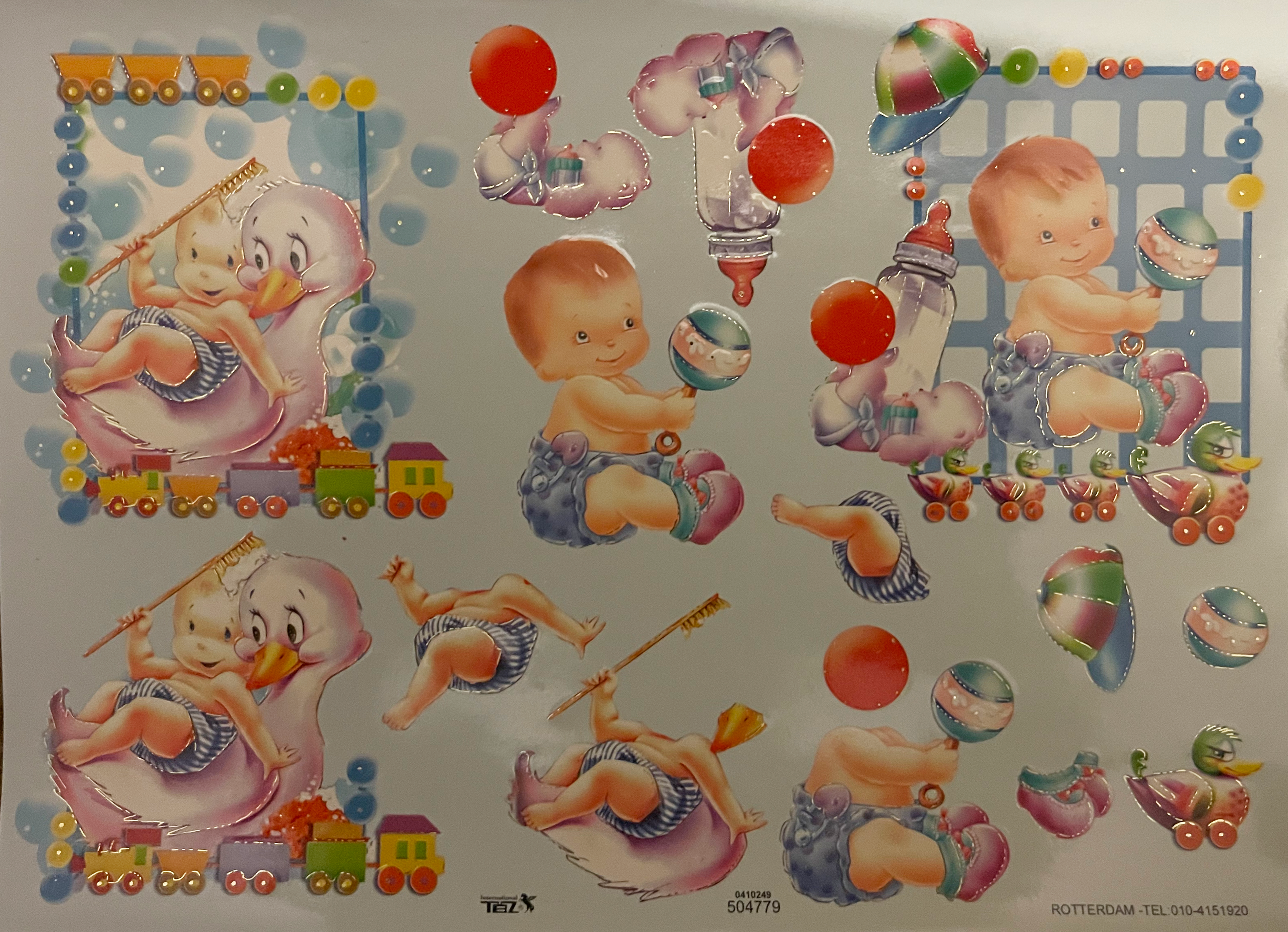 1 Sheet "Baby” TBZ Decoupage Paper