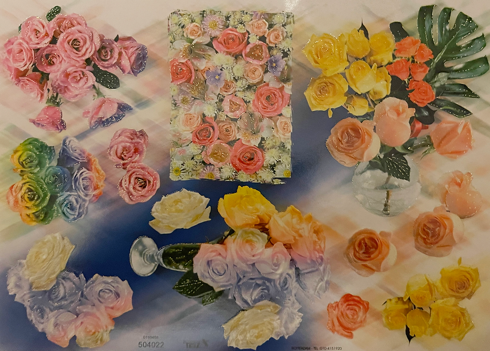 1 Sheet "Roses" TBZ Decoupage Paper