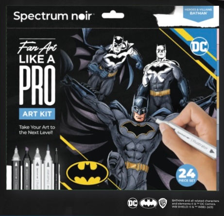 Batman Pro Fan Art Spectrum Noir Marker Box Set
