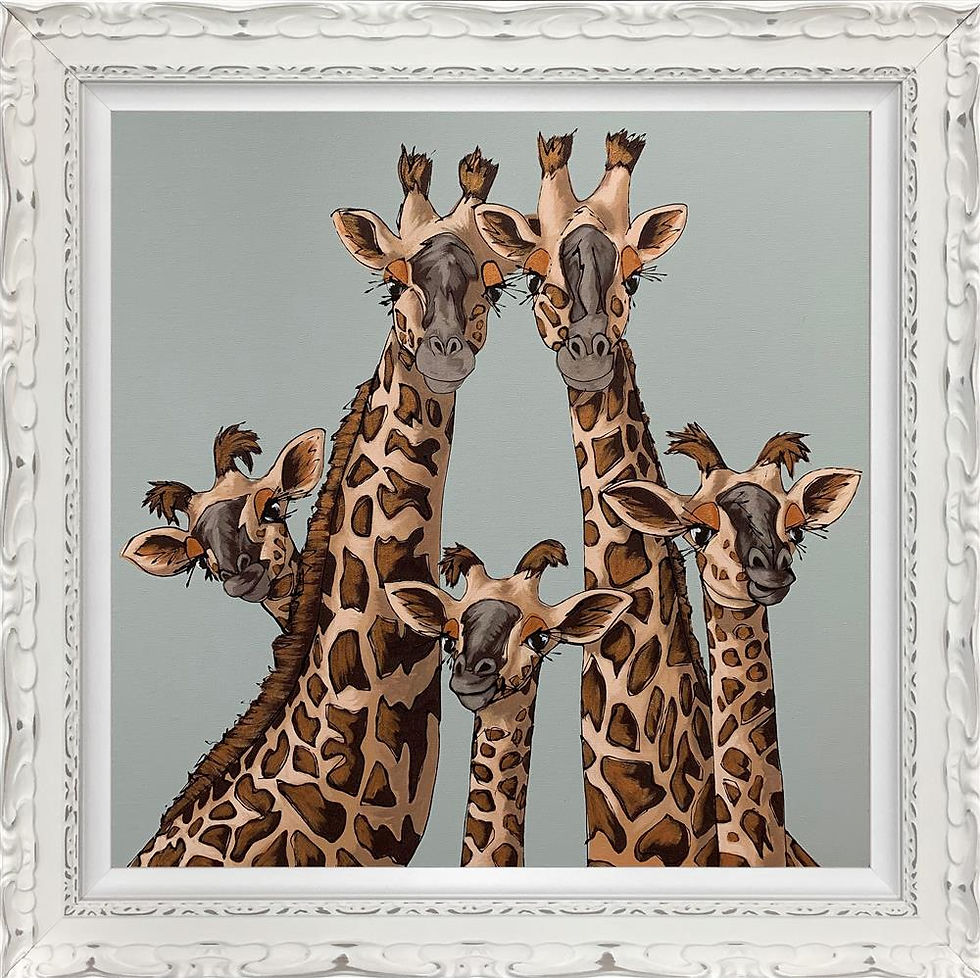 High Five - Oval Room Blue Limited Edition Art by Amy Louise