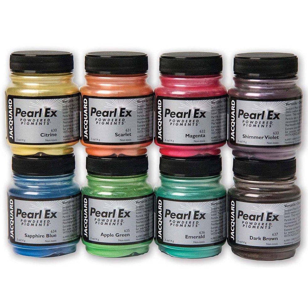 3g Jacquard Pearl Ex Pigments 8 Colour Sampler Set