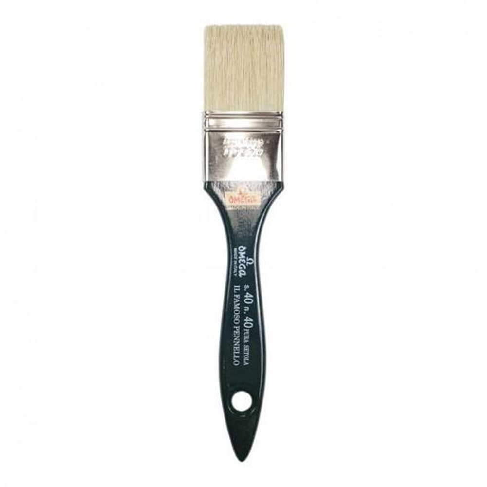 Omega 100% Bristle 6mm Thick Paint Brush S40