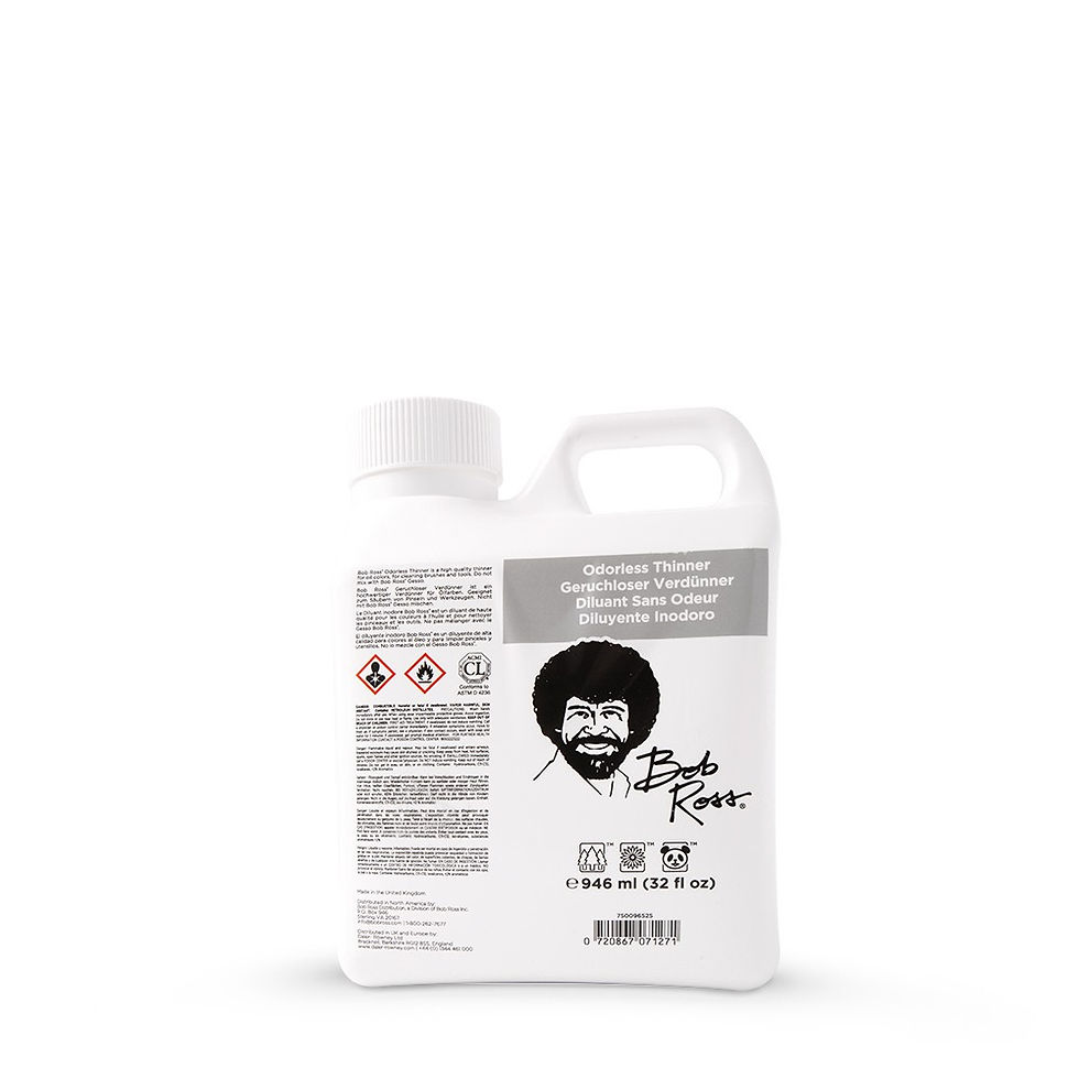2x 946ml Bob Ross Odourless Thinner