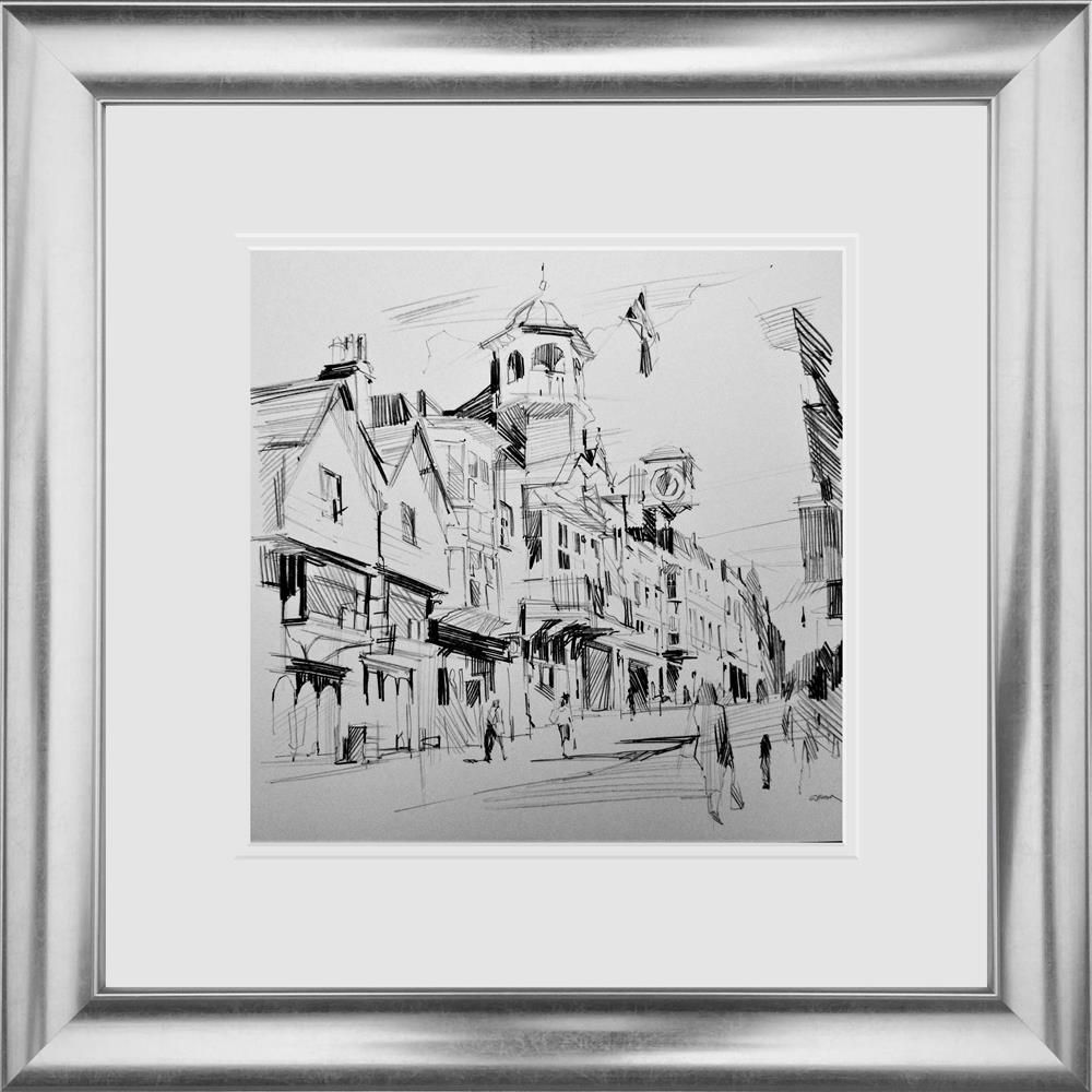 Walking Up Hill Sketch Original Art by Chris Bourne