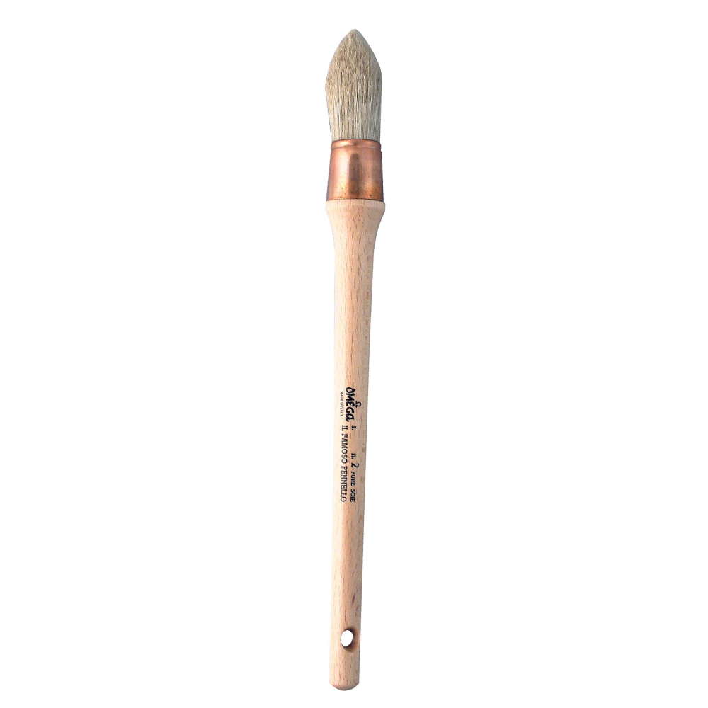 Omega 100% Bristle 15-33mm Thick Paint Brush S222