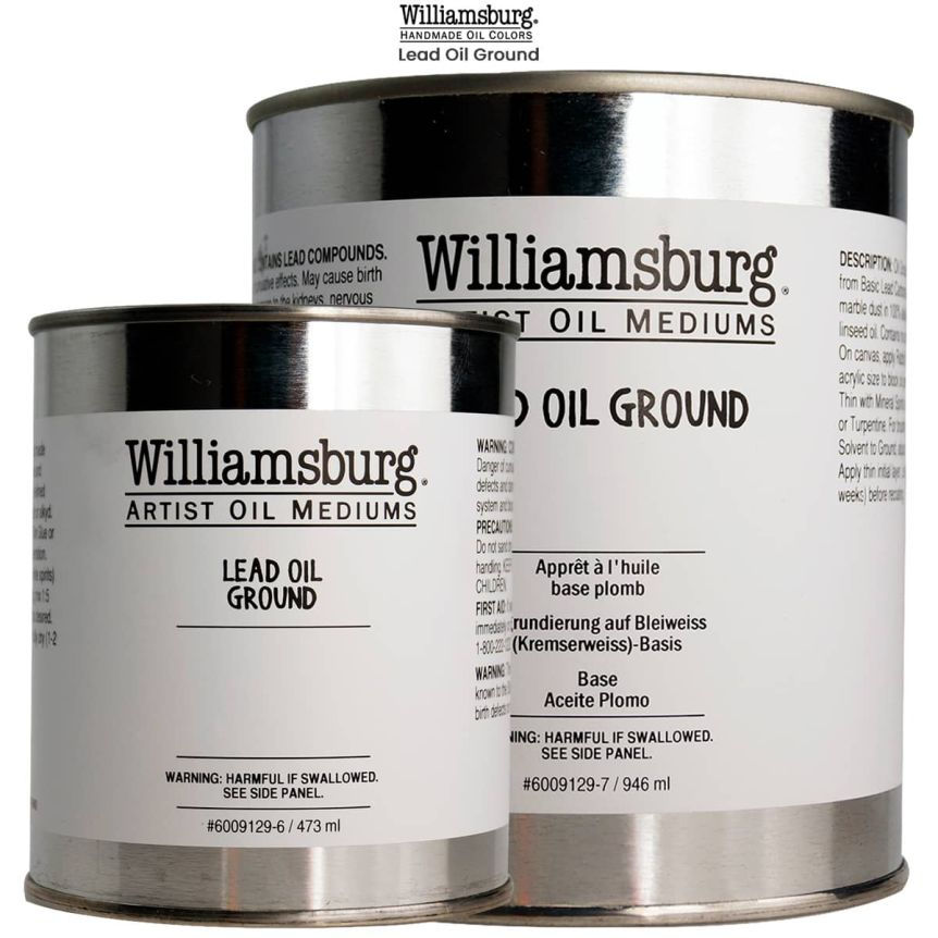 473ml Williamsburg Oils Lead Oil Ground