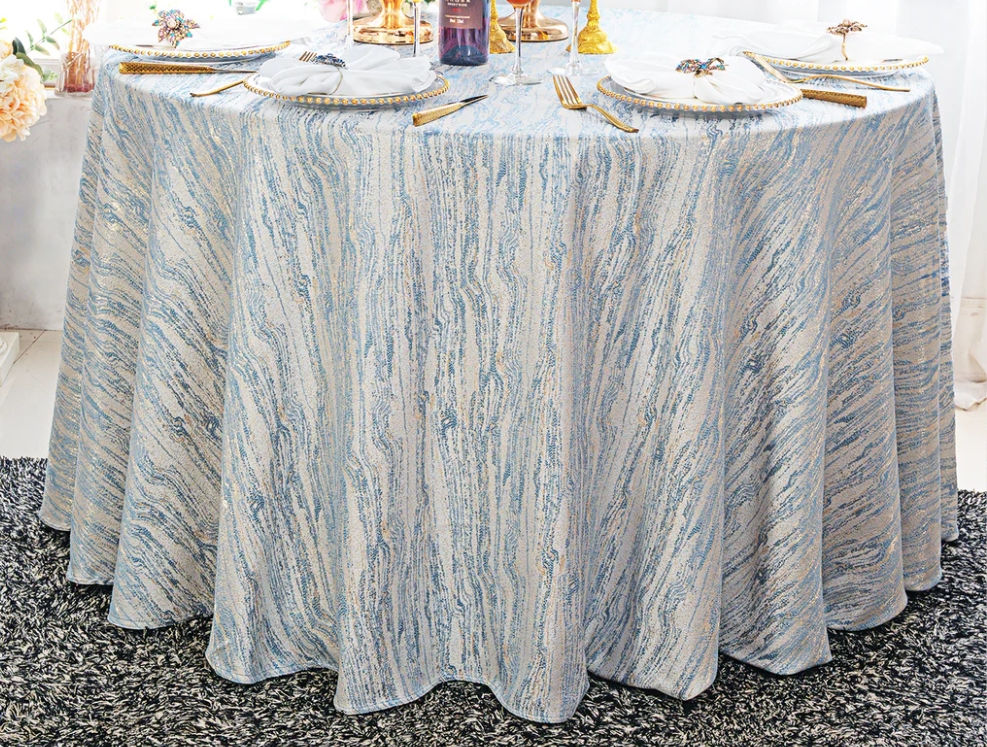 Galilean Jacquard Linen | dusty blue