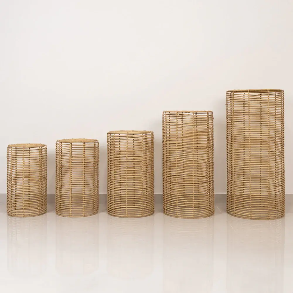 Rattan Pedestal Set