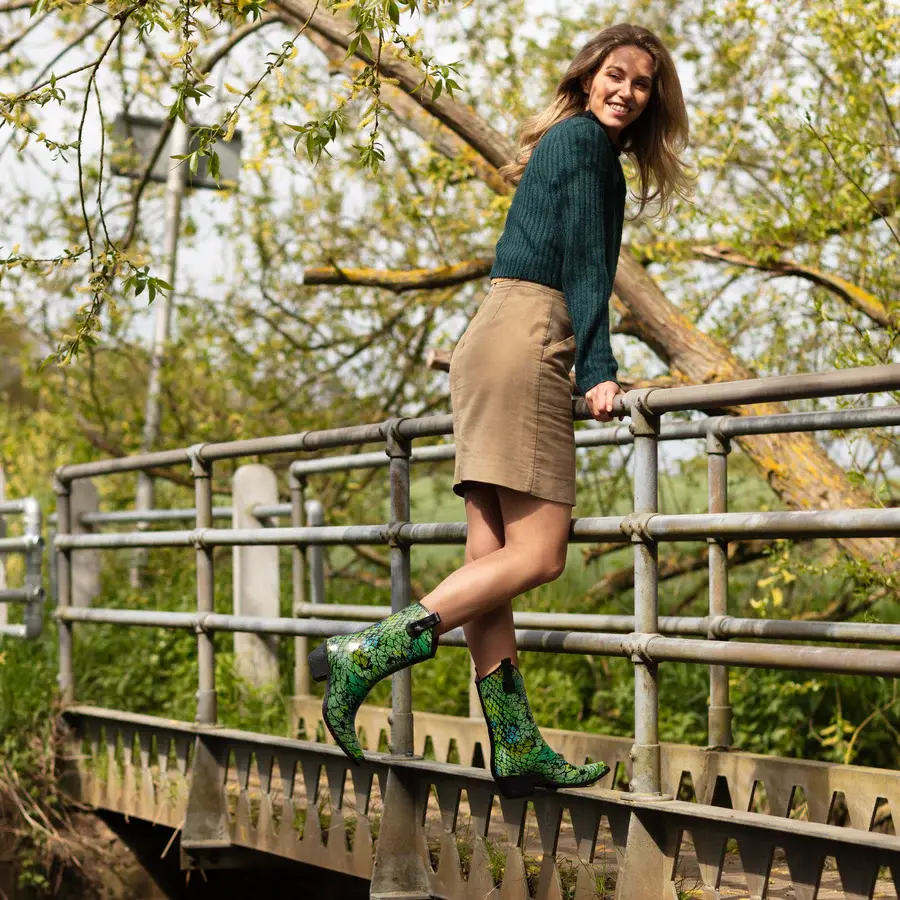 Thumbnail: TALOLO BOOTS PEACOCK GREEN & BLUE