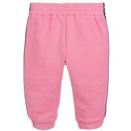 Thumbnail: Gucci Pink Cotton Logo Tape Joggers