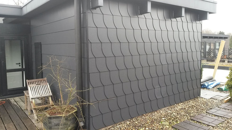 Fassade aus Faserzement